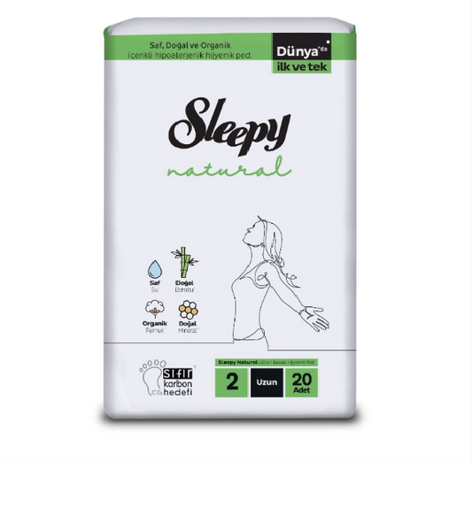 Sleepy Natural Super Eco Long Hygienic Pads 20pcs