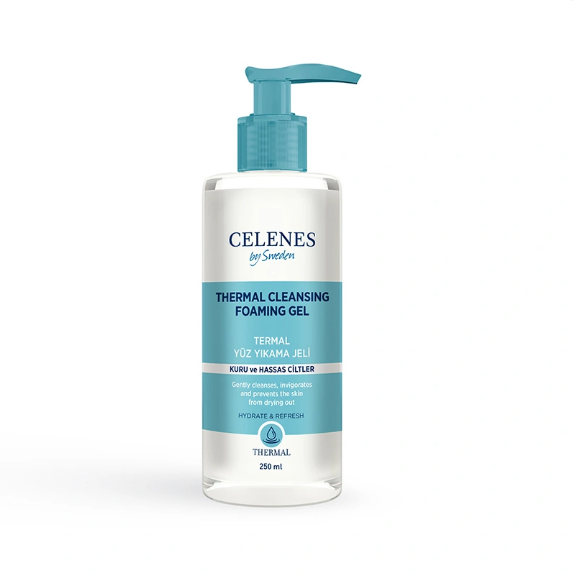 Celenes Thermal Face Wash Gel 250 ml (Dry and Sensitive Skin)