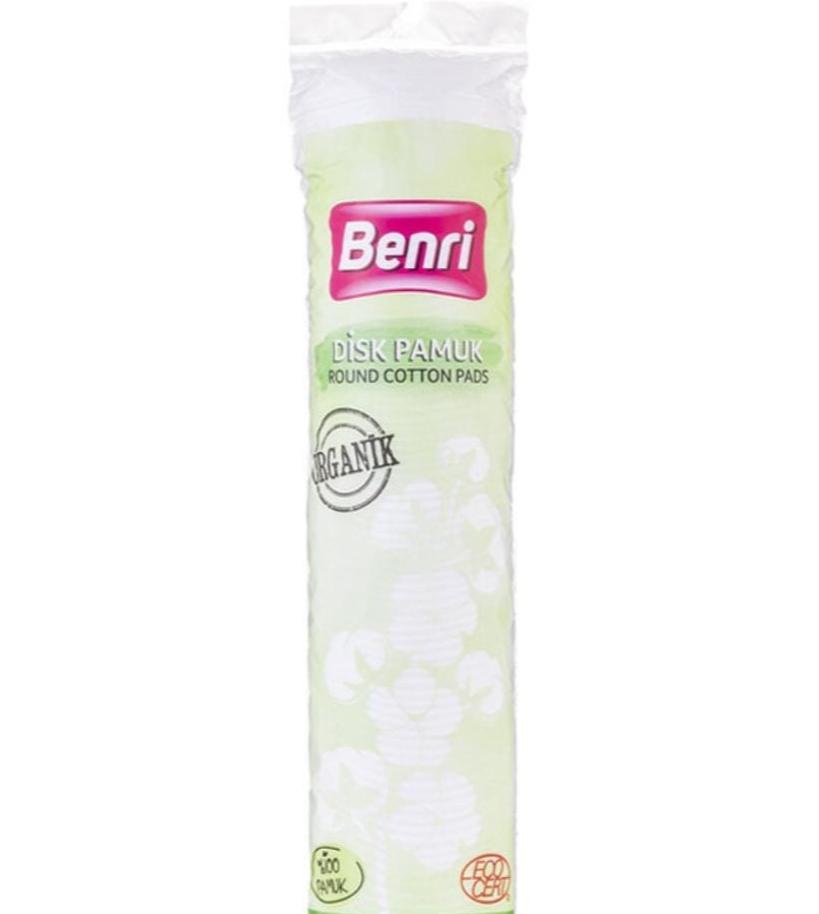 Benri organic cotton for makeup removal