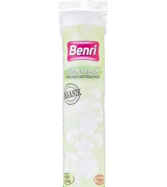 Benri organic cotton for makeup removal