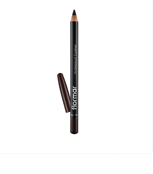 Flormar Waterproof and Intensely Pigmented Matte Eye Pencil 106 Dark Chestnut