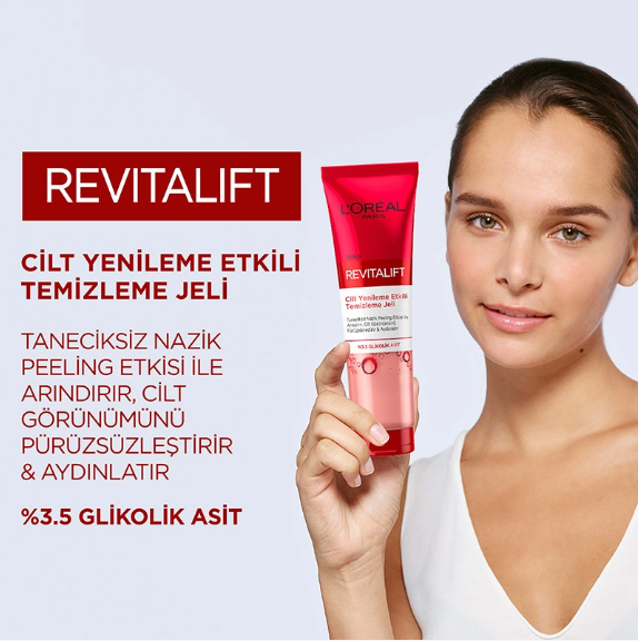 Loreal Paris Revitalift Skin Renewal Effective Cleansing Gel 150 ml (Glycolic Acid)