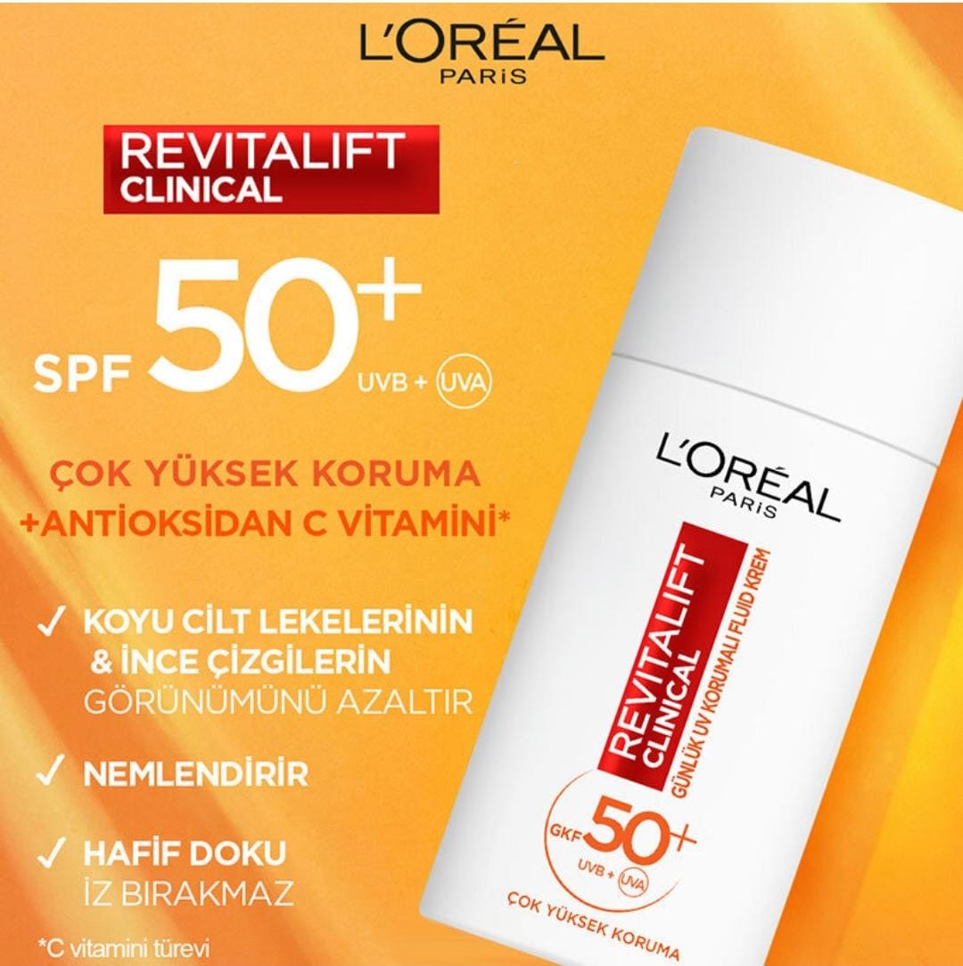 Revitalift Clinlical LOREAL SPF 50+ High protection daily sunscreen cream L'Oreal Paris