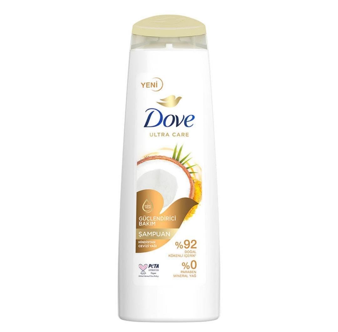 Dove Ultra Care 400ml Hair Care Shampoo Fortifying Care with Coconut Oil