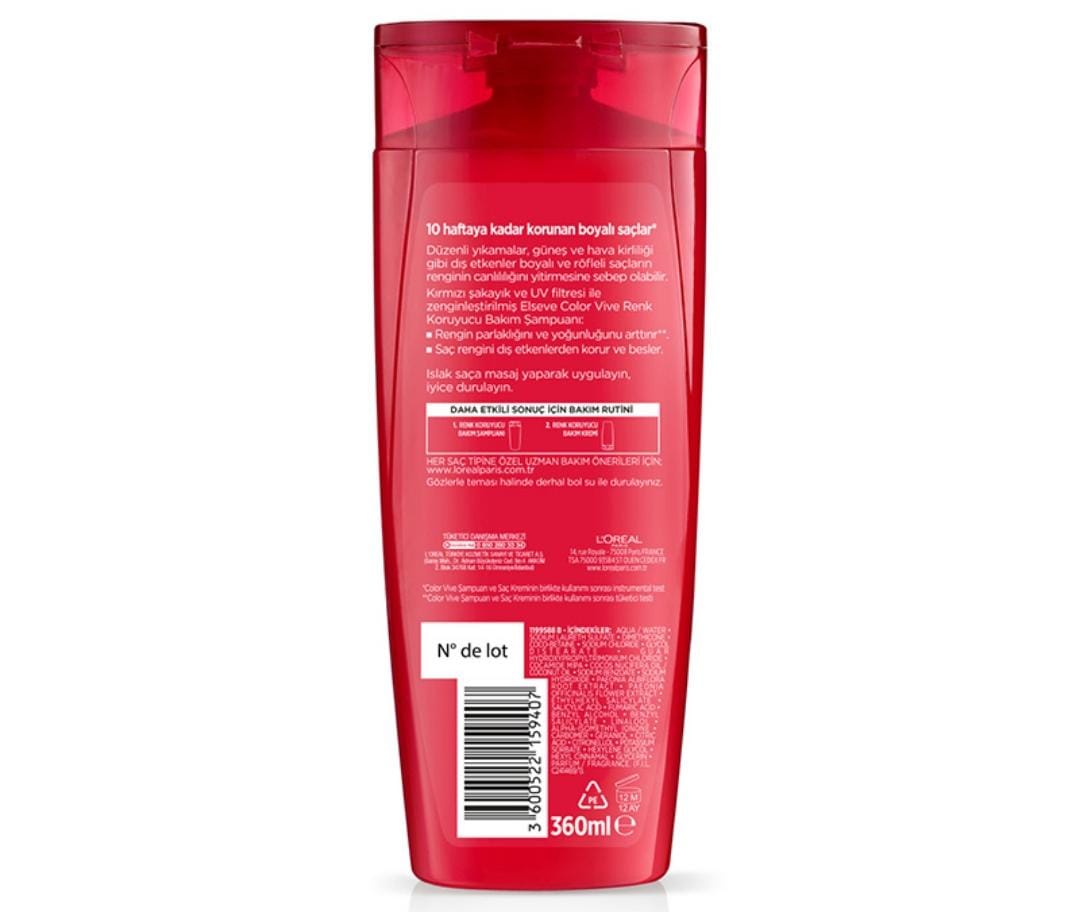 Loreal Paris Elseve Colorvive 360 ml L'Oreal Paris shampoo